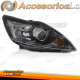 FAROL XENON LADO DIREITO PRETO TYC PARA FORD FOCUS MK2 08-10