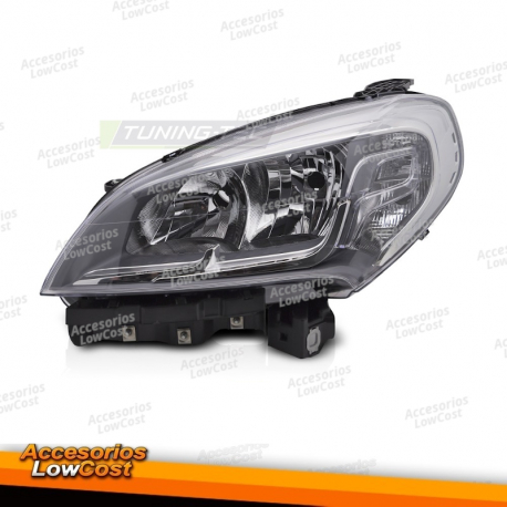 FARO DELANTERO LADO IZQUIERDO CROMADO TYC PARA FIAT DOBLO 14-22