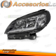 FARO DELANTERO LADO IZQUIERDO NEGRO TYC PARA FIAT DOBLO 14-22