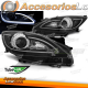 FAROS DELANTEROS PARA MAZDA 3 09-10.13 TUBO DE LUZ NEGRO