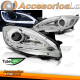 FAROS DELANTEROS PARA MAZDA 3 09-10.13 TUBO DE LUZ CROMADOS