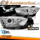 FAROS DELANTEROS PARA MAZDA CX5 11-15 CROMADO VERDADERO DRL XENON