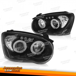 FARÓIS PARA SUBARU IMPREZA II GD 03-05 BLACK ANGEL EYES