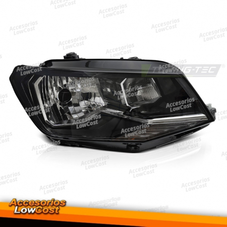 FAROL PRETO LADO DIREITO H4 TYC PARA VW CADDY 15-20