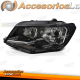 FARO DELANTERO NEGRO LADO IZQUIERDO H4 TYC PARA VW CADDY 15-20